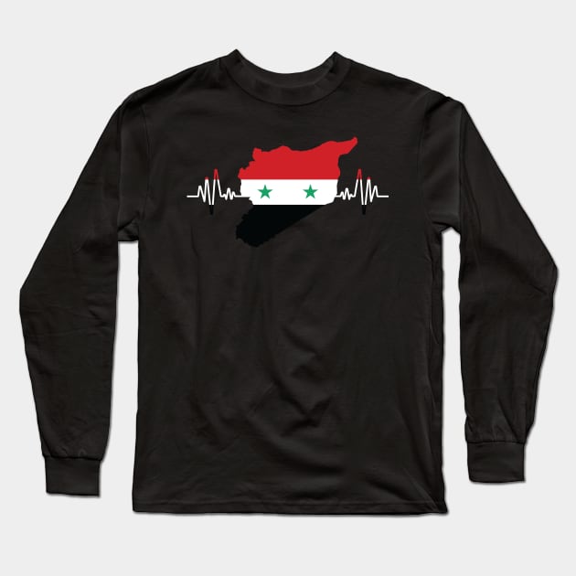 Free Syria T-Shirt Syria Flag Long Sleeve T-Shirt by avshirtnation